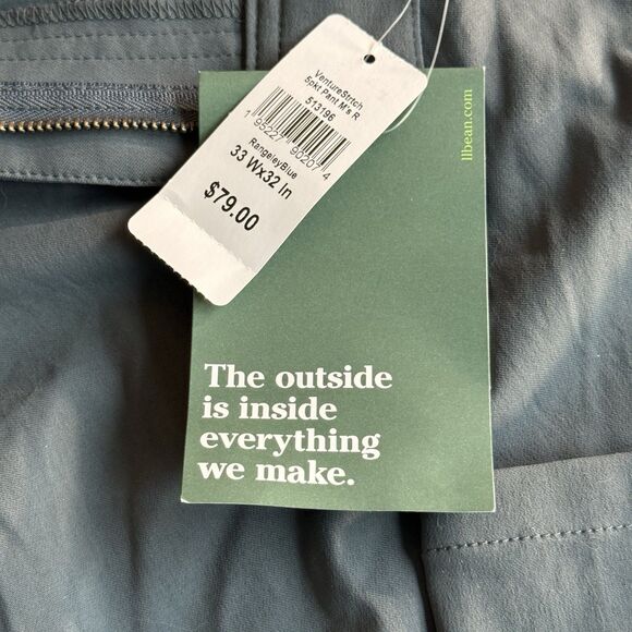 NWT LL Bean VentureStretch Five Pocket Mens Pants Straight Leg 33x32 - Picture 6 of 8